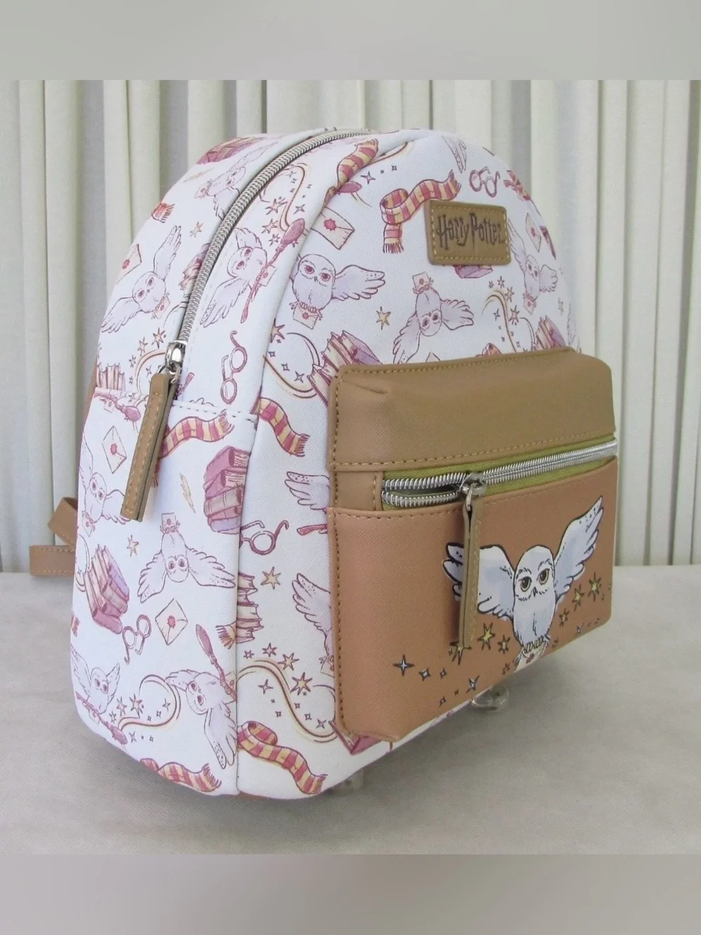 Warner Bros. Harry Potter White & Tan Owl Kids Mini Backpack